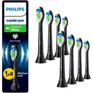 Насадка для зубной щётки PHILIPS Sonicare W2 Optimal Black 8шт (HX6068/88)