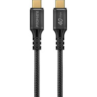 Кабель PROMATE PowerBolt240 USB-C to USB-C PD 240W 1м Black
