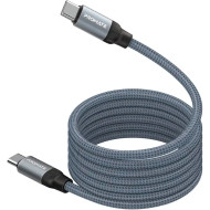 Кабель PROMATE Springy USB-C to USB-C PD 60W 1.2м Gray