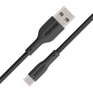 Кабель PROMATE XCord-AC USB-A to USB-C 1м Black