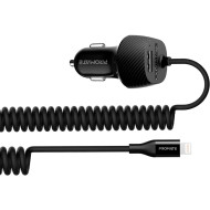 Автомобильное зарядное устройство PROMATE VolTrip-i 1xUSB-A, 3.4A Car Charger Black w/Lightning cable