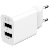 Зарядное устройство XO QC09 2xUSB-A, 2.4A White (XO-QC09)