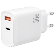 Зарядное устройство XO QC16 1xUSB-C, 1xUSB-A, QC3.0, PD30W White (XO-QC16)