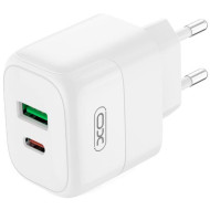 Зарядное устройство XO QC37 1xUSB-C, 1xUSB-A, QC3.0, PD20W White (XO-QC37)