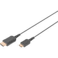 Кабель оптический (AOC) DIGITUS High Speed, HighFlex Connection Cable HDMI - Mini-HDMI 2м Black (DB-330121-020-S)