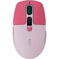 Мышь CANYON MW-26 LCD Silent Dual Mode Pink (CNS-CMSW26P)