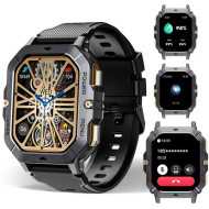 Тактические смарт-часы OUKITEL BT101 Military Smart Watch Black (6931940739825)