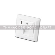 Розетка настенная 2E RJ-45 Cat.6 FTP White (2E-FASEPAN-1GROUND)