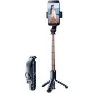 Монопод-трипод RTAKO Q10R MINI Clip Selfie Stick Matte Black