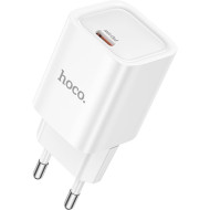 Зарядное устройство HOCO C148A Charm 1xUSB-C, PD30W, QC3.0 White (6942007630306)