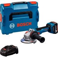 Аккумуляторная угловая шлифовальная машина BOSCH GWS 18V-11S Professional + АКБ 5Ah, ЗУ, кейс (0.601.9N4.003)