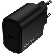 Зарядное устройство CANYON OnCharge 250 1xUSB-C 25W Black (CNE-CHA250-11)