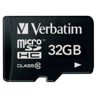 Карта памяти VERBATIM microSDHC Premium 32GB Class 10 (44013)