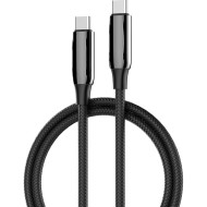 Кабель COLORWAY Flexible PVC Type-C to Type-C 5A 1м Black (CW-CBPDCC069-BK)