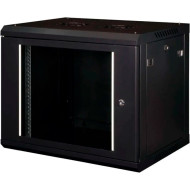 Настенный шкаф 19" HYPERNET PL-WMNC-12U-Black (12U, 600x450мм, RAL9005)