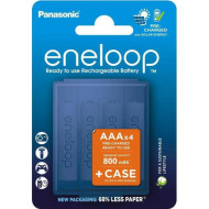 Акумулятор PANASONIC Eneloop + Case AAA 800mAh 4шт/уп (BK-4MCDEC4CP)