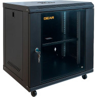 Напольный шкаф 19" GEAR GWMSN-12U-600-450 + полка 19" (12U, 600x450мм, RAL9005)