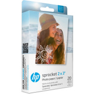 Фотобумага самоклеющаяся HP Sprocket Zink 5.1x7.6см 20л (HPIZ2X320)