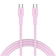 Кабель CANYON OnWire 60CL Type-C to Type-C Color Braided 60W 1м Pink (CND-CCAP60AB10PK)