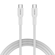 Кабель CANYON OnWire 60CL Type-C to Type-C Color Braided 60W 1м White (CND-CCAP60AB10W)