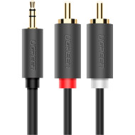 Кабель UGREEN AV102 mini-jack 3.5 mm (M) - 2RCA (M) 2м Gray (10510)