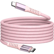 Кабель VERBATIM Sync & Charge Magnetic Cable Type-C to Type-C 100W 1.2м Pink (31857)