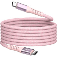 Кабель VERBATIM Sync & Charge Magnetic Cable Type-C to Type-C 60W 1.2м Pink (31853)