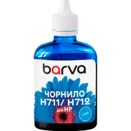 Чернила BARVA для HP 711/712 100ml, Cyan (H711-854)