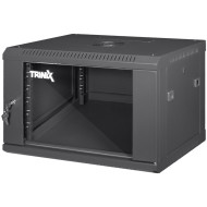 Настенный шкаф 19" TRINIX TRX-6U/600X450X370 Black (6U, 600x450мм, RAL9004)