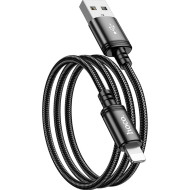 Кабель HOCO X89 Wind USB-A to Lightning 1м Black