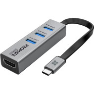 Порт-репликатор PROMATE MediaHub-C3 4-in-1 4K Vivid Clarity USB-C to HDMI Adapter