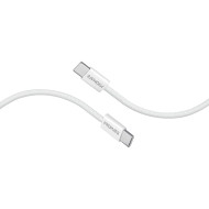 Кабель PROMATE EcoLine-CC200 USB-C to USB-C PD 60W 2м White