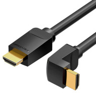 Кабель VENTION Right Angle Cable 90 Degree HDMI v2.0 1м Black (AARBF)
