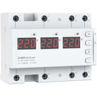 Реле напряжения трёхфазное ZUBR D6-50 Red