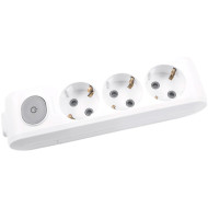 Розеточный блок с заземлением PANASONIC X-Tendia Gray, 3 розетки (WLTA04302GR-UA)
