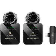 Беспроводной петличный микрофон PULUZ Wireless Lavalier Microphone for iPhone/iPad (PU647B)