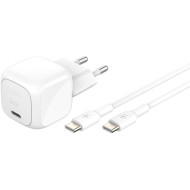 Зарядное устройство BELKIN Boost Up Charge Compact 30W USB-C Wall Charger White w/Type-C cable (WCA008KQ1MWH-B6)