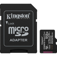 Карта памяти KINGSTON microSDXC Canvas Select Plus 512GB UHS-I U3 V30 A1 Class 10 + SD-adapter (SDCS3/512GB)