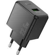 Зарядное устройство HOCO CS17A Wish 1xUSB-A, QC3.0 Black (HOCO CS17A/W)