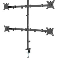 Крепление настольное для 4-х мониторов GEMBIRD MA-D4-01 17"-32" Black