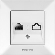 Розетка настенная PANASONIC Arkedia Slim RJ-45 Cat.6e White (WNTC04052WH-UA1)
