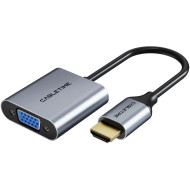 Адаптер CABLETIME 1080p 60Hz HDMI - VGA Black/Gray (CP53G)