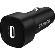 Автомобильное зарядное устройство CANYON OnDrive 30 1xUSB-C, 30W Black (CNE-CCABR2C)
