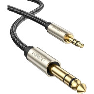 Кабель UGREEN AV127 mini-jack 3.5 mm - jack 6.35 mm 5м Gray (10630)