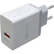 Зарядное устройство PATRON Quick Charge 3.0 1xUSB White