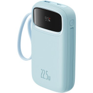Повербанк BASEUS QPow 2 Dual-Cable Digital Display Fast Charge Power Bank 22.5W 20000mAh Blue (P10055002313-00)