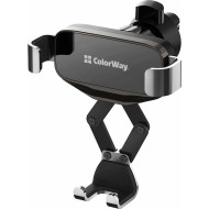 Автодержатель для смартфона COLORWAY Metallic Gravity Holder Black (CW-CHG18-BK)