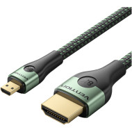 Кабель VENTION 8K 60Hz HDMI - Micro-HDMI v2.1 2.1м Green (AGKGH)