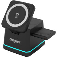 Беспроводное зарядное устройство ENERGIZER 3-in-1 Magnetic Wireless Charging Dock for Phone, Earbuds & Watch