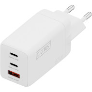 Зарядное устройство DIGITUS GaN Charger, 2x USB-C, 1x USB-A, 67W White (DA-10303)